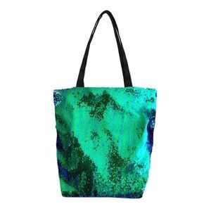 Tote mermaid Sequins Shoulder Bag Glitter Handbag Large Tote Bag